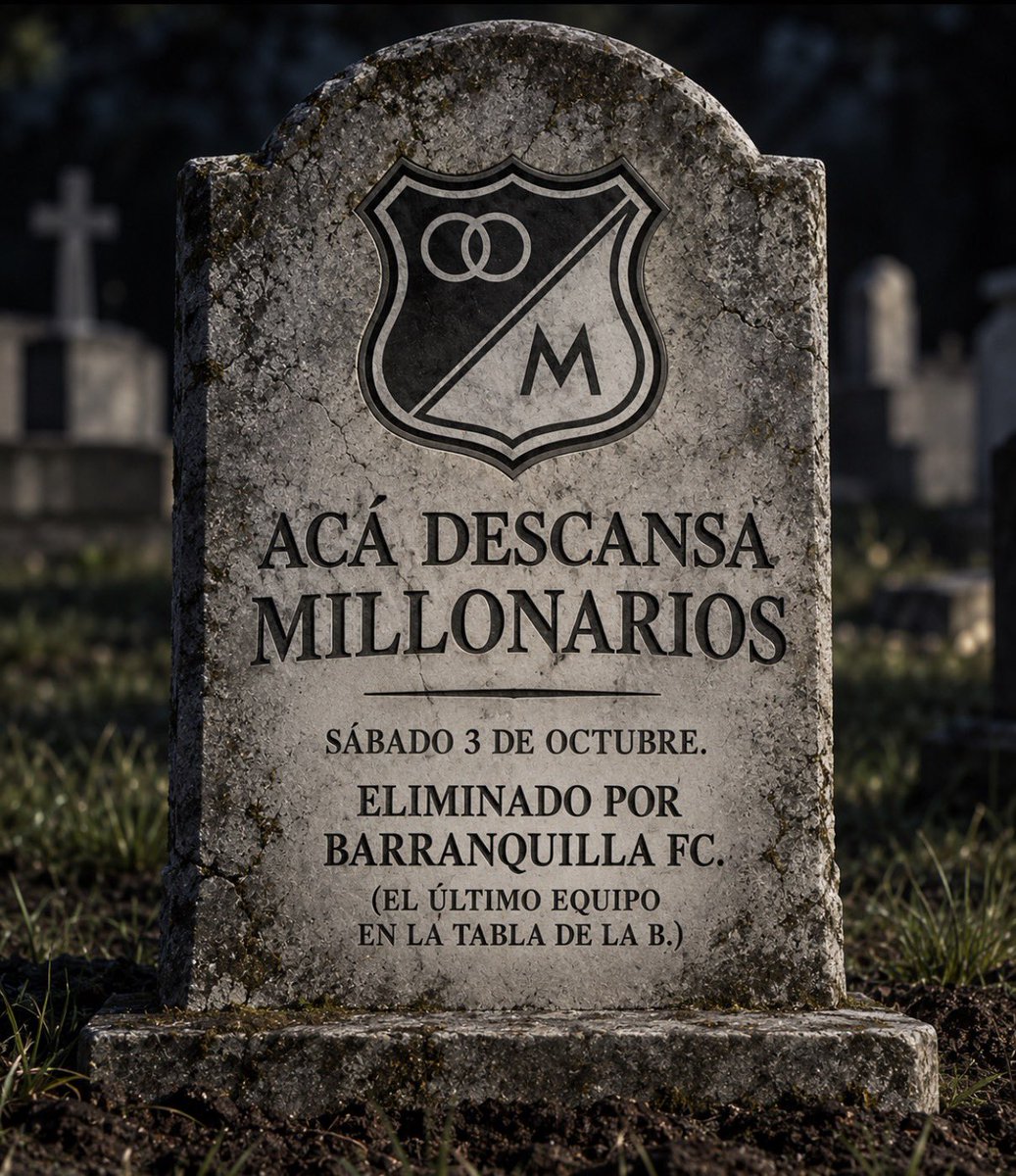 RescobarFC's tweet photo. Eliminado Millonarios por Barranquilla FC https://t.co/CrTtikMRKN