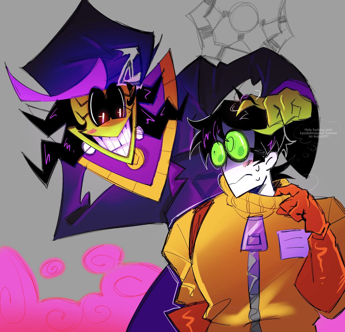FREAMhazard's tweet photo. Dont took this ship so seriously, i just thought that this ship was pretty funny because it have something name dexter on it

#spookymonth7 
#spookymonth
#dextererotoph
#aspenmoor https://t.co/Vi31rhD25N