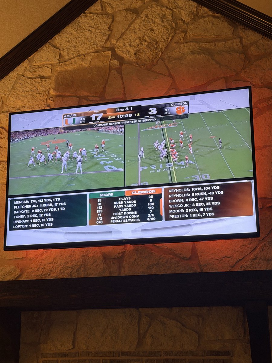 BigTexxs's tweet photo. I don’t know who’s responsible for this view , @espn , @YouTubeTV or someone else but watching a game like this is ELITE ! Every game should be shown this way! https://t.co/e6NqXuMKv4