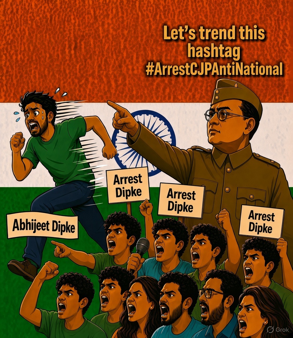 NarendraVictory's tweet photo. Let’s make #ArrestCJPAntiNational trend! ✊🇮🇳

Day 3 of our trending campaign against the Anti-National Gang @Cockroachisback 

Let’s Nationalist GenZ unite and expose the alleged Soros-INDI-funded organisation CJP🇮🇳✊

RT if you agree. Share this with every nationalist🇮🇳