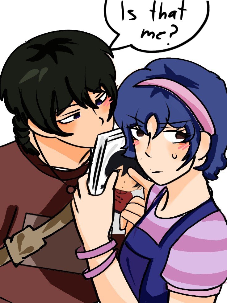 isabxll_lozz's tweet photo. This is an AU where Akane is a famous artist, but there comes a time when she can't stop thinking about someone she doesn't even know, and that's how she started drawing nonstop that face she so longed to know. #Ranma #ranma½ https://t.co/mhihCYOpOf