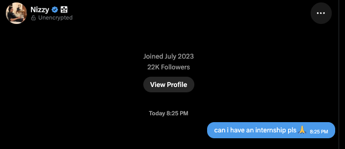 ravyar's tweet photo. @nizzyabi Hope he responds guys 😀 https://t.co/Qlzb0cQZm7