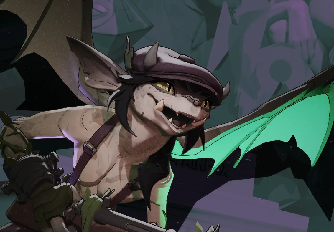 MoniqueMonsters's tweet photo. Deadlock feels like it was made by passing a bucket around the valve offices and asking people to dump drawings of their OCs in it, and then they made a game with them all.

and honestly it's amazing, never seen such a varied and interesting cast of critters. https://t.co/4upAXp0Mx6