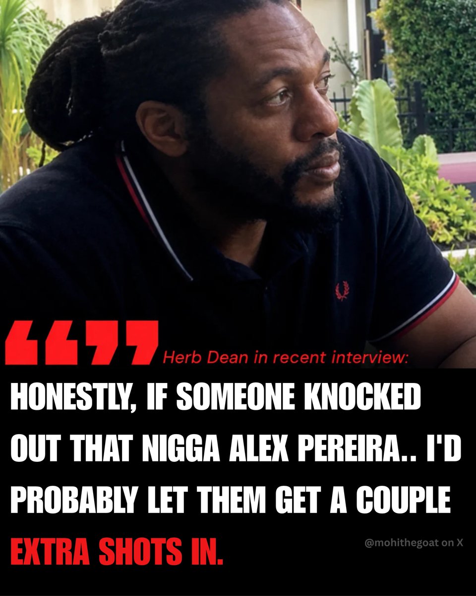 mohithegoat's tweet photo. 🚨BREAKING🚨

Herb Dean has some serious words for Alex Pereira as he is set to referee him AGAIN against Sergei Pavlovich😳 https://t.co/TkwKS4xYpi