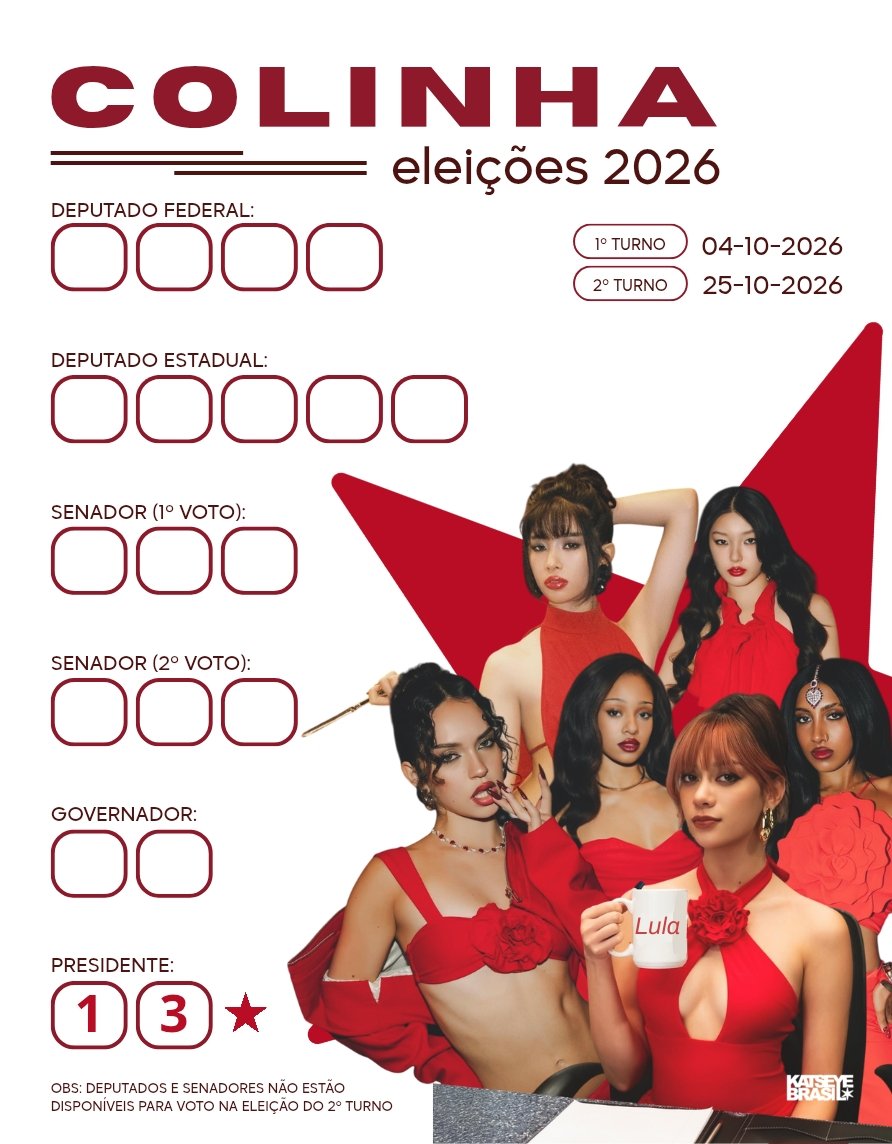 KATSEYEBRASIL's tweet photo. Com as eleições se aproximando, o KBR preparou uma colinha para vocês anotarem os números dos candidatos em que irão votar e levarem no dia da votação. ❤️

📆 A votação acontece neste domingo, 4 de outubro, das 8h às 17h (BRT).

Antes de votar, pesquise, confira as propostas e conheça os candidatos. Faça sua escolha com consciência e responsabilidade. O voto é individual, mas nossas escolhas nas urnas têm impacto em todo o Brasil. 

📌 Antes de sair de casa, não esqueça:
— Seu documento com foto;
— Sua seção eleitoral;

⚠️ O celular não pode ser levado para a cabine de votação. Por isso, anote os números dos candidatos antes de sair de casa e leve sua colinha com você no dia da votação.