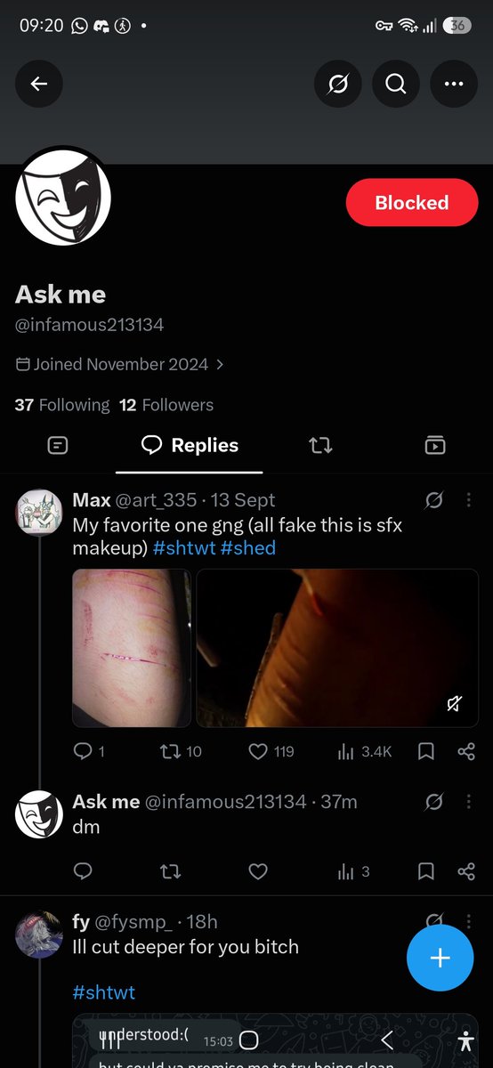 fysmp_'s tweet photo. If this guy ever tells you to DM him just block him bro😭😭 I don't even know why hes asking a bunch of ppl from shtwt to be friends, dude probably wants a fan sign or smth 🫩🫩

#shtwt #shedtwt https://t.co/QzBxwWALSd