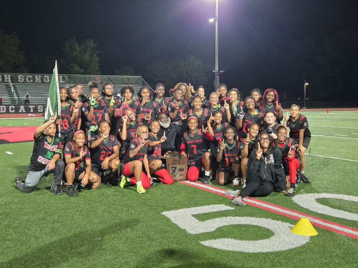 lnwildcats's tweet photo. Indiana Flag Football Sectional 9 
LN 52 Cathedral 34, final
The Wildcats are Back-to-Back Sectional Champs! @LNHSwildcats @ltgoodnews @Brian_Haenchen @mirrorindy @coltscommunity https://t.co/RS9gxiOdrL