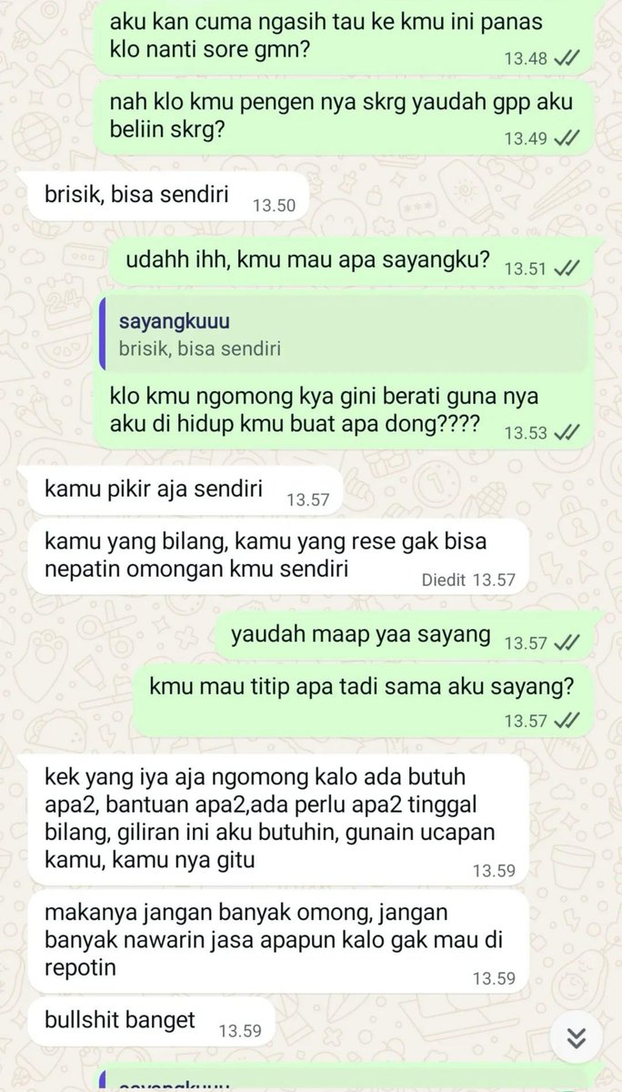 alayy's tweet photo. ada yang seribet ini ya ternyata dalam hubungan, normal gasih ini? https://t.co/TwKdD7BwVh