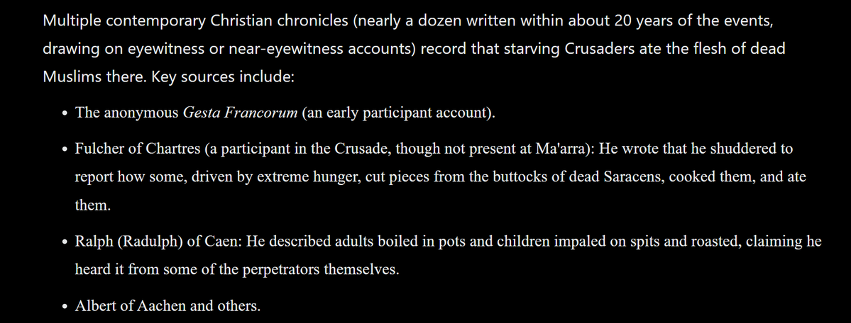 lon2yd's tweet photo. @Roni37019017159 @Noir28196 @hecubian_devil @Tyre_94 Buwahaha you don't know this basic fact about the crusaders... Christians themselves wrote about it. Sit down kid. https://t.co/z8WPauH3Rj