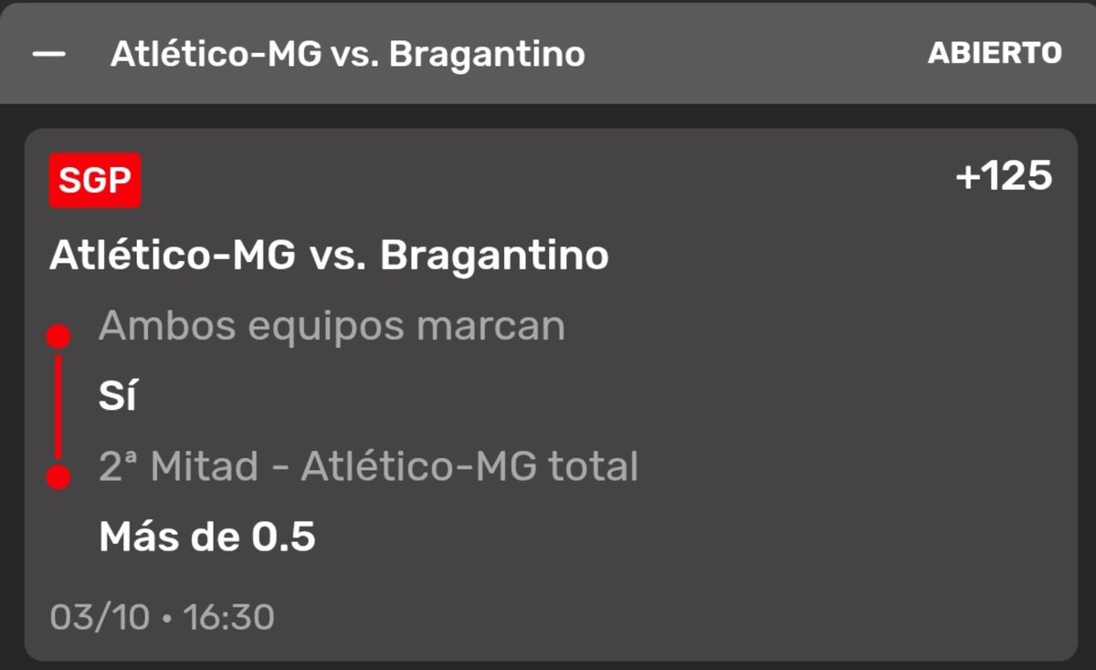 HF_Picks's tweet photo. 🆚️ Atlético MG vs Bragantino 
📝Ambos Anotan + Atlético MG Anota 2H 
📊 +125 
💰 1U 

#Apuestas #Picks https://t.co/QZshS9kzQz