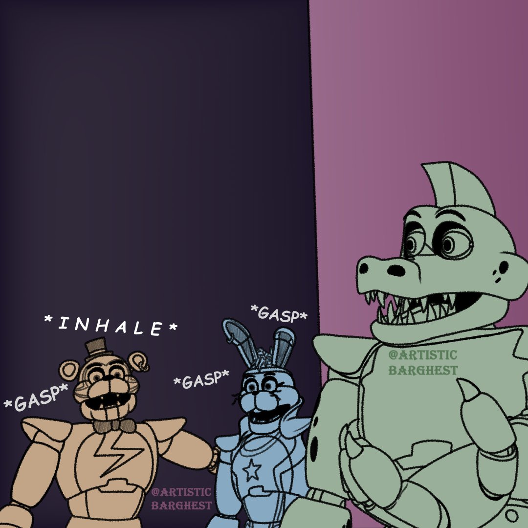 ArtistcBarghest's tweet photo. Bisexual alligator is surprised that Gay bear is Gay

#fnaf https://t.co/szbyf4uT2D