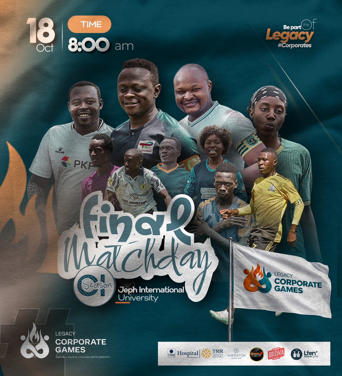 LegacyCorp2026's tweet photo. Almost there 🏆🔥
The final whistle is getting closer.
Our Final Matchday now has a date. One Last Battle. One Legacy.
#LegacyCorporateGames #FinalMatchday

Every moment has led us here. Lets go for it 😎 https://t.co/yOQnbqNfex