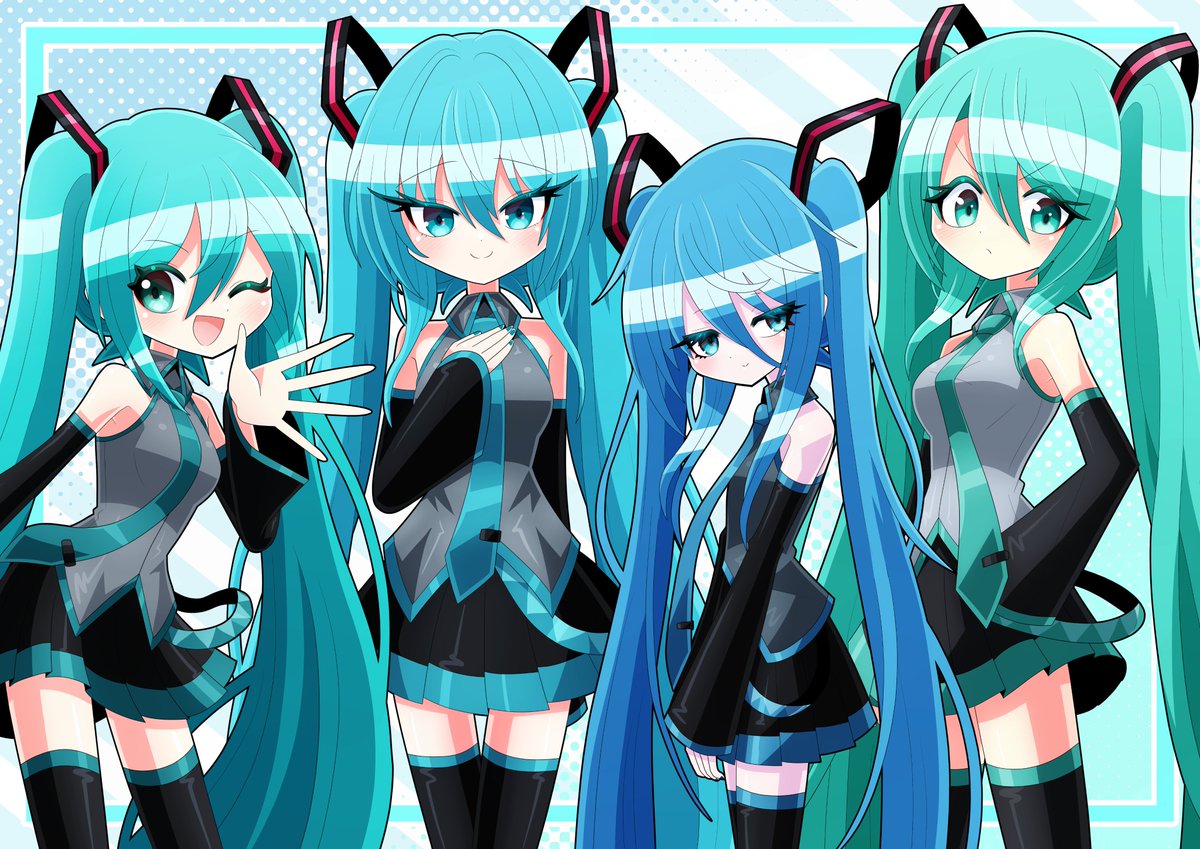 AmaIroSaMe489's tweet photo. 個体差ミクさん

楽曲によって色んなミクさんがいるのは一人ごとに外見個体差があるのかなって https://t.co/SUt252dSWO