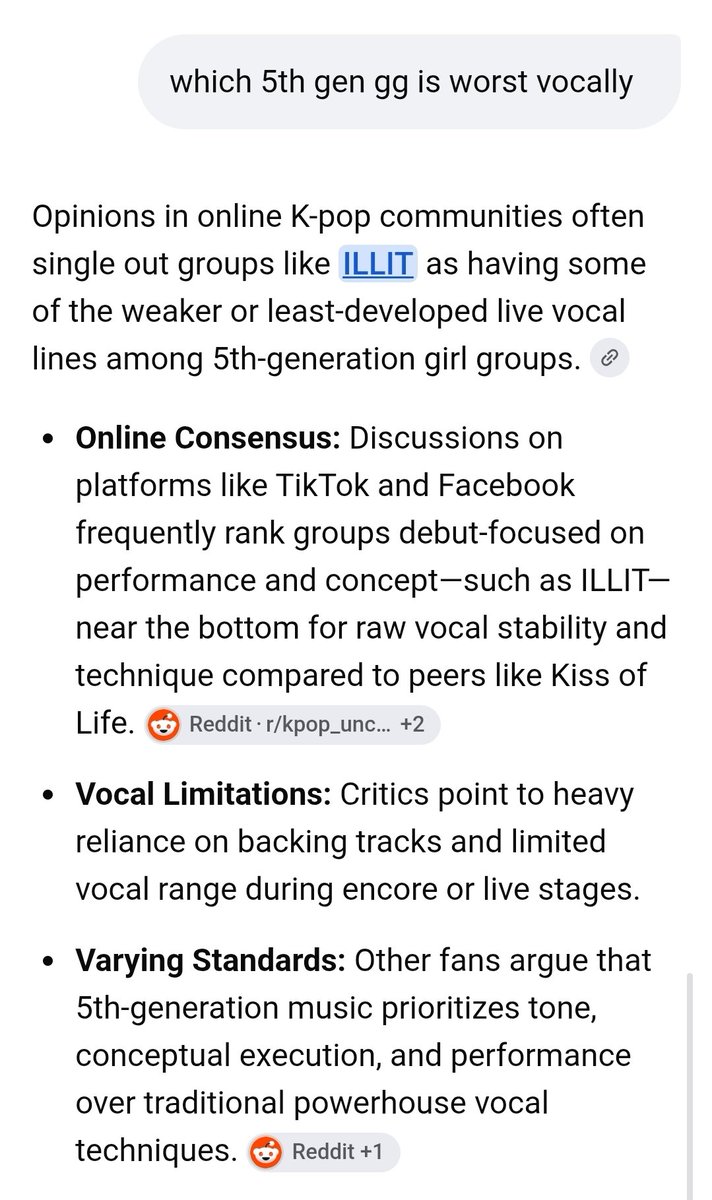 irlkel's tweet photo. LMFAOOO. "Which 5th gen gg is best/worst vocally?" https://t.co/wo0uVN7uOy