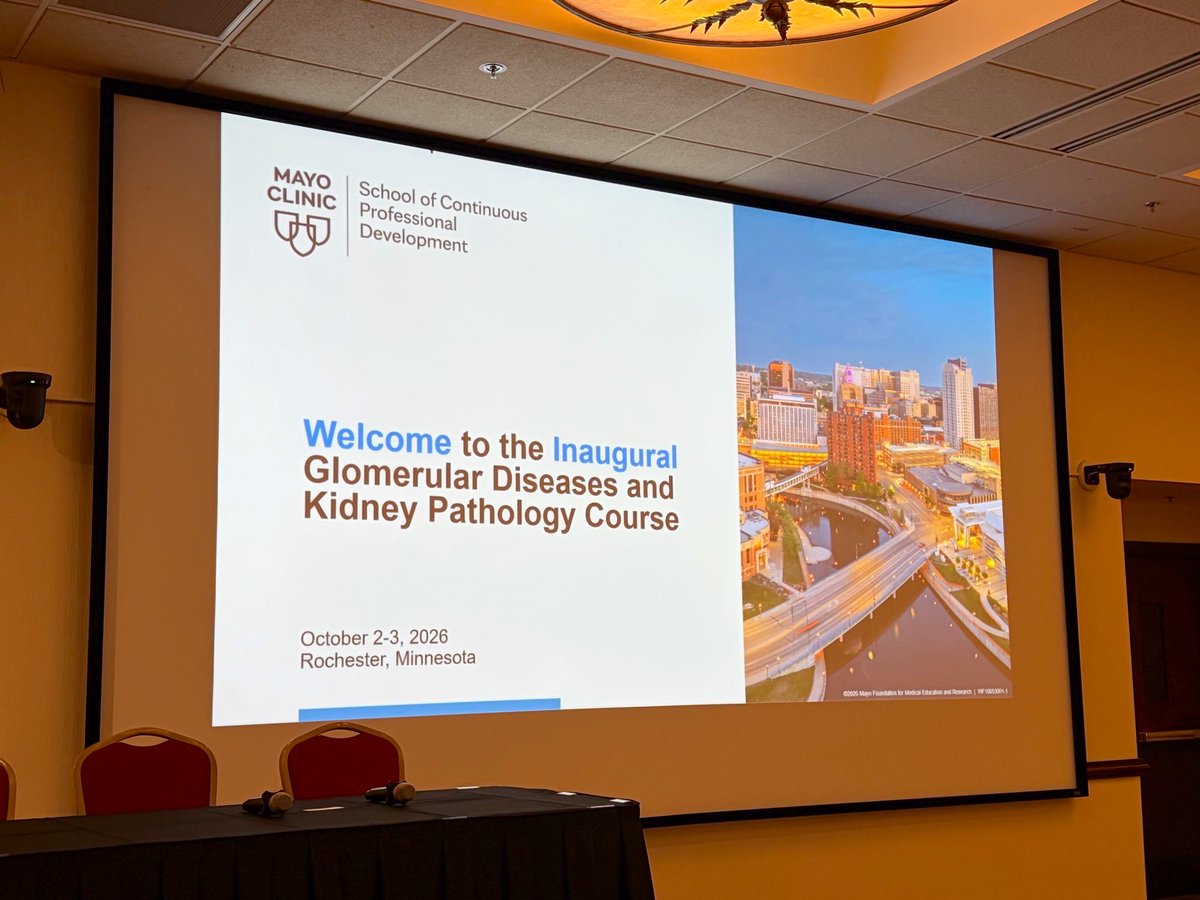 josearriolam's tweet photo. An amazing two days at @MayoClinicNeph Mayo Clinic’s Selected Topics in Glomerular Diseases and Kidney Pathology 2026 in Rochester!

Great discussions on IgA nephropathy, lupus nephritis, C3GN/MPGN, vasculitis, podocytopathies, diabetic kidney disease, and glomerular disease in pregnancy, alongside genetic testing and kidney pathology.

The case discussions were a highlight—connecting biopsy findings with clinical decisions and bringing together perspectives from nephrology, renal pathology, rheumatology, and hematology.

Many thanks to Drs. Zand @LadanZand , Rolon @LeticiaRolonMD , and Fervenza @fervenzaf for organizing this excellent congress, and to all the faculty for sharing their knowledge and experience @SethiRenalPath @AliDuarteMD @GlassockJ  @MPAlexanderMD @GarovicVesna 
@MayoClinic 
#MayoClinic #Nephrology #GlomerularDiseases