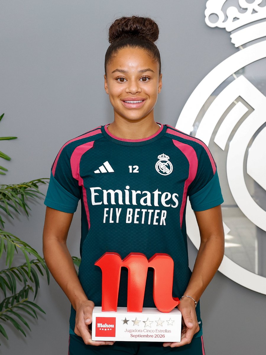 realmadridfem's tweet photo. 🏆 Schröder
✨ Jugadora Cinco Estrellas · Septiembre
⚽ @futbolmahou https://t.co/gL9HXyOXYP