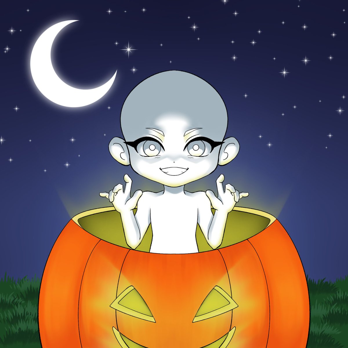 Sallinae7's tweet photo. #VGtober26Day 
2: Pumpkin  

This is a new and improved version of an YCH I did last year!

⭐️link to service under this post! https://t.co/DgHZOXcJdF
