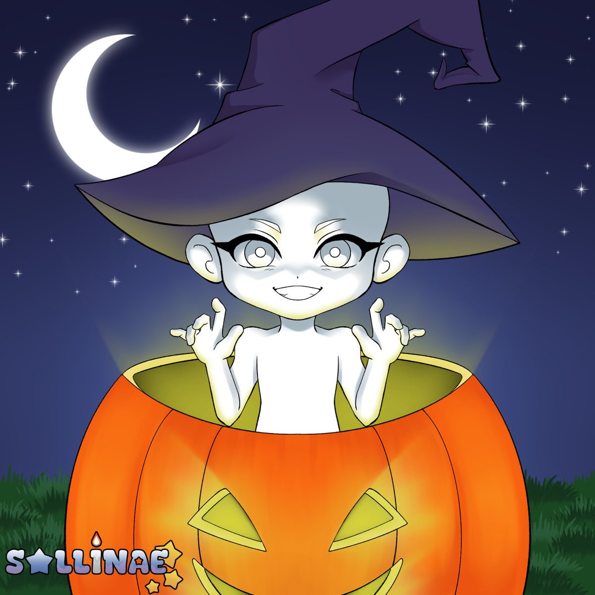 Sallinae7's tweet photo. #VGtober26Day 
2: Pumpkin  

This is a new and improved version of an YCH I did last year!

⭐️link to service under this post! https://t.co/DgHZOXcJdF
