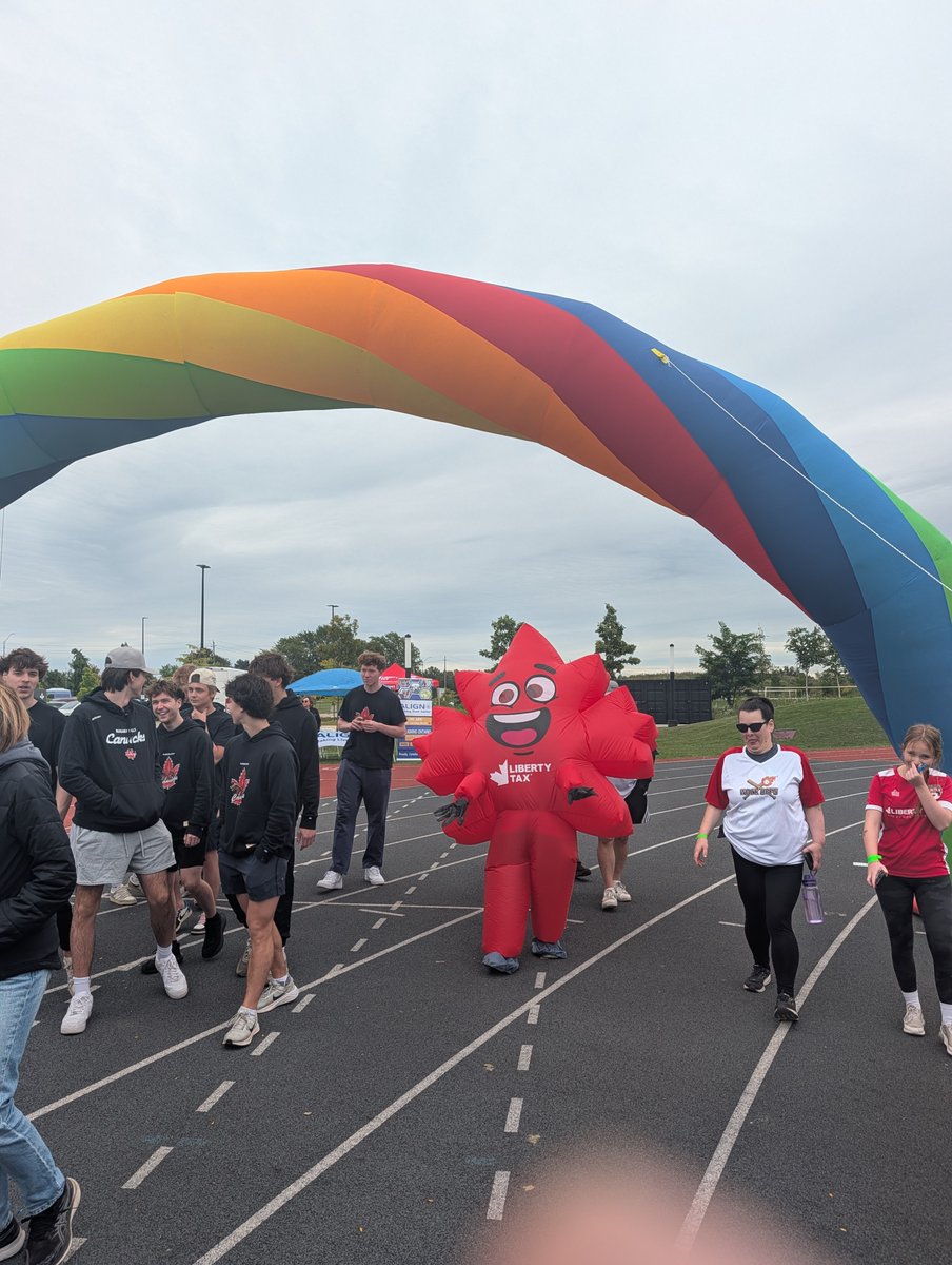 LibTaxNiagara's tweet photo. Proud to support Hotel Dieu Shaver Foundation’s Hope for Motion! Our Liberty Tax team raised $1,580, with Leafie cheering us on. Thanks for being part of our community! Visit https://t.co/nIFuxHpa60 to find an office near you. #LibertyTax https://t.co/RE1gv0TIdb