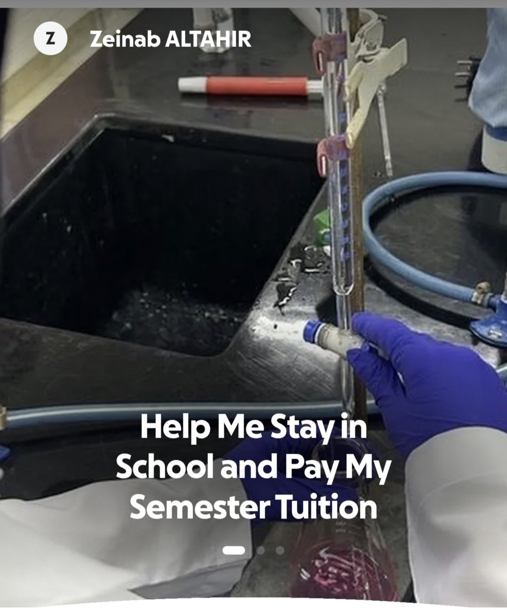 notasjad's tweet photo. Really sorry to be the one always asking on behalf on others but what do I do.
A Sudanese student is around $180 short of her tuition fees that is due on Monday.
Please help her cover it tonight. https://t.co/Umf1iwRxiy