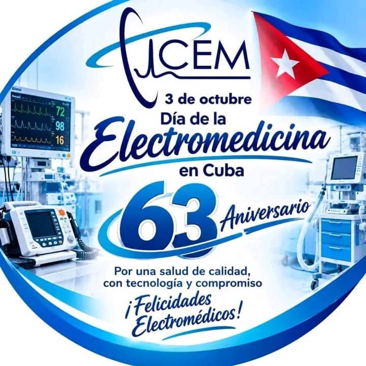 YunielCTCav's tweet photo. Detrás de cada monitor, ventilador o equipo de diagnóstico, hay un electromédico cubano. 👨‍🔧❤️ Hoy, en su día, agradecemos su esfuerzo por mantener la tecnología médica al servicio del pueblo. ¡Felicidades! #UCEM #Cuba #Electromedicina https://t.co/11NxaA7xIW