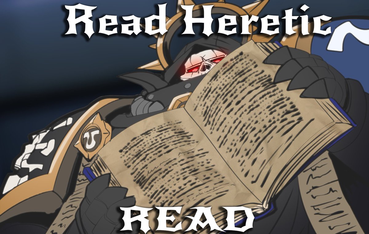 KumratArt's tweet photo. Saw a 40k lore opinion so bad I had to draw Leandros https://t.co/cBOoLn3qxJ