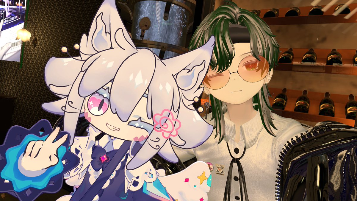 Narune0323's tweet photo. #whiteagate #vrchat

2日前ですが、初めてのバーイベントにフレンドさんと一緒に参加してきました。
ついてくれたキャストさんも、ちらっとお話したオーナーさんも、凄いお話上手な方で楽しかったです！
ぜひまた行きたい...！ https://t.co/zcEpGOdH4m