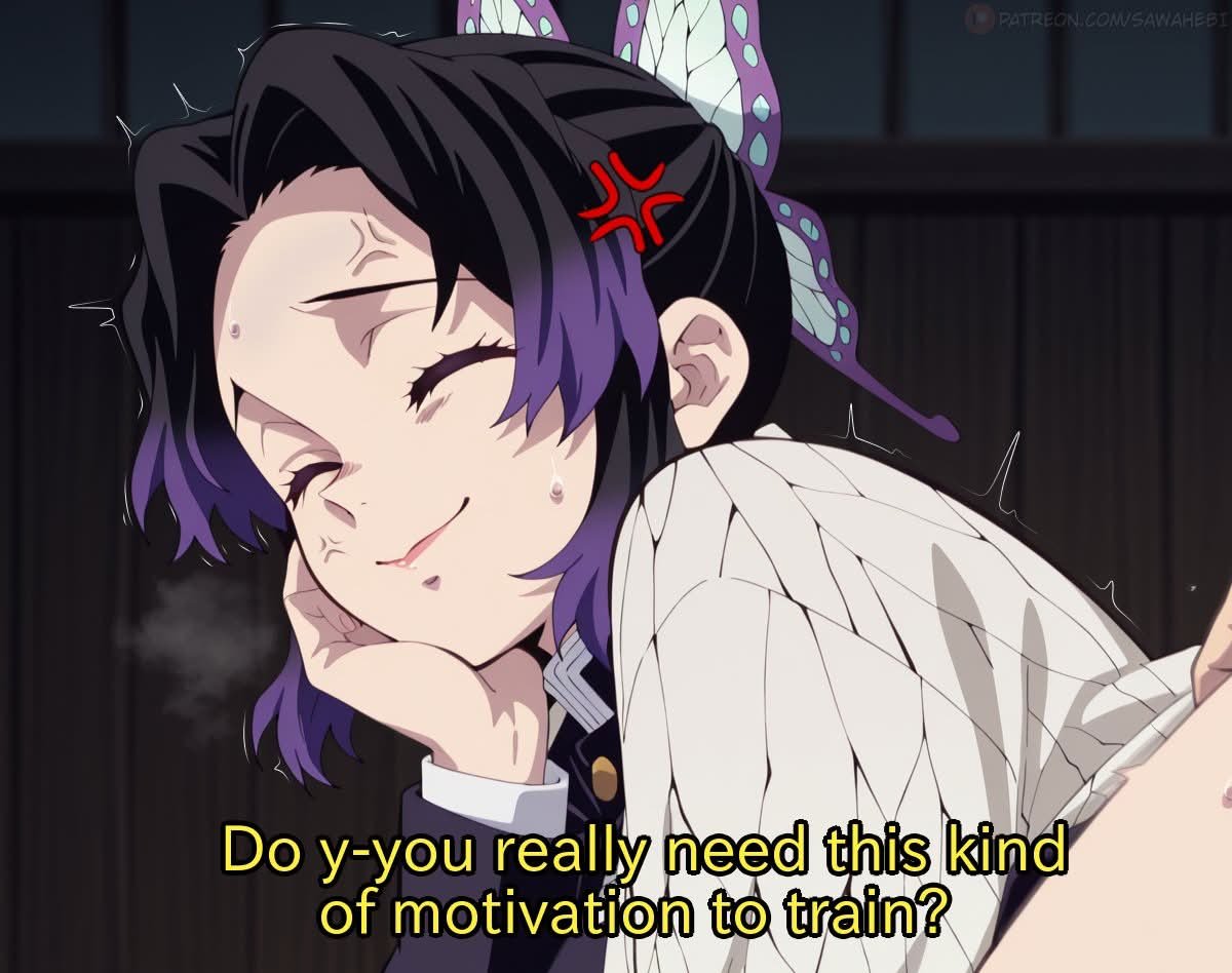 S4W4H3B1's tweet photo. Shinobu is annoyed.
💢💢💢 https://t.co/1UR7L9wonD