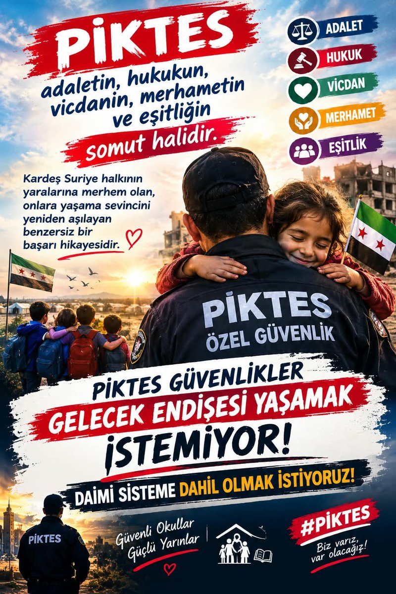 Durdaneelik1's tweet photo. @topogluemre hayatBoyuÖğrenme 
#HayatBoyuEmek 
#HayatBoyuEğitim
@topogluemre
@chnkvnc
@memetsimsek
@Yusuf__Tekin
#Piktes ÖZEL GÜVENLİKLER 
📌10 YILLIK TECRÜBEYLE
📌10 YILLIK EMEKLE
📌10 YILLIK BİRİKİMLE
12 AYLIK İSTİHDAMA DAHİL
OLMAYI  BEKLİYORUZ 
SAYGILARIMIZLA
🇹🇷TÜM OKULLAR GÜVENDE OLSUN https://t.co/k3BNsbMpVG