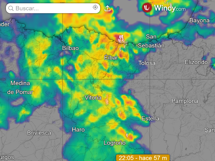 AlesandroSherry's tweet photo. 22:05h
#PaísVasco/#Euskadi #Vizcaya/#Bizkaia #Bilbao,#Eibar,#Vitoria,#Tolosa,#Maestu/#Maeztu,#Durango,#Mondragón...
#LaRioja:#Logroño?
Red #Radares #Meteo UE (#Francia/#España)
+
#Rayos(desde #Satélites #Meteo) https://t.co/VitPFIcv05