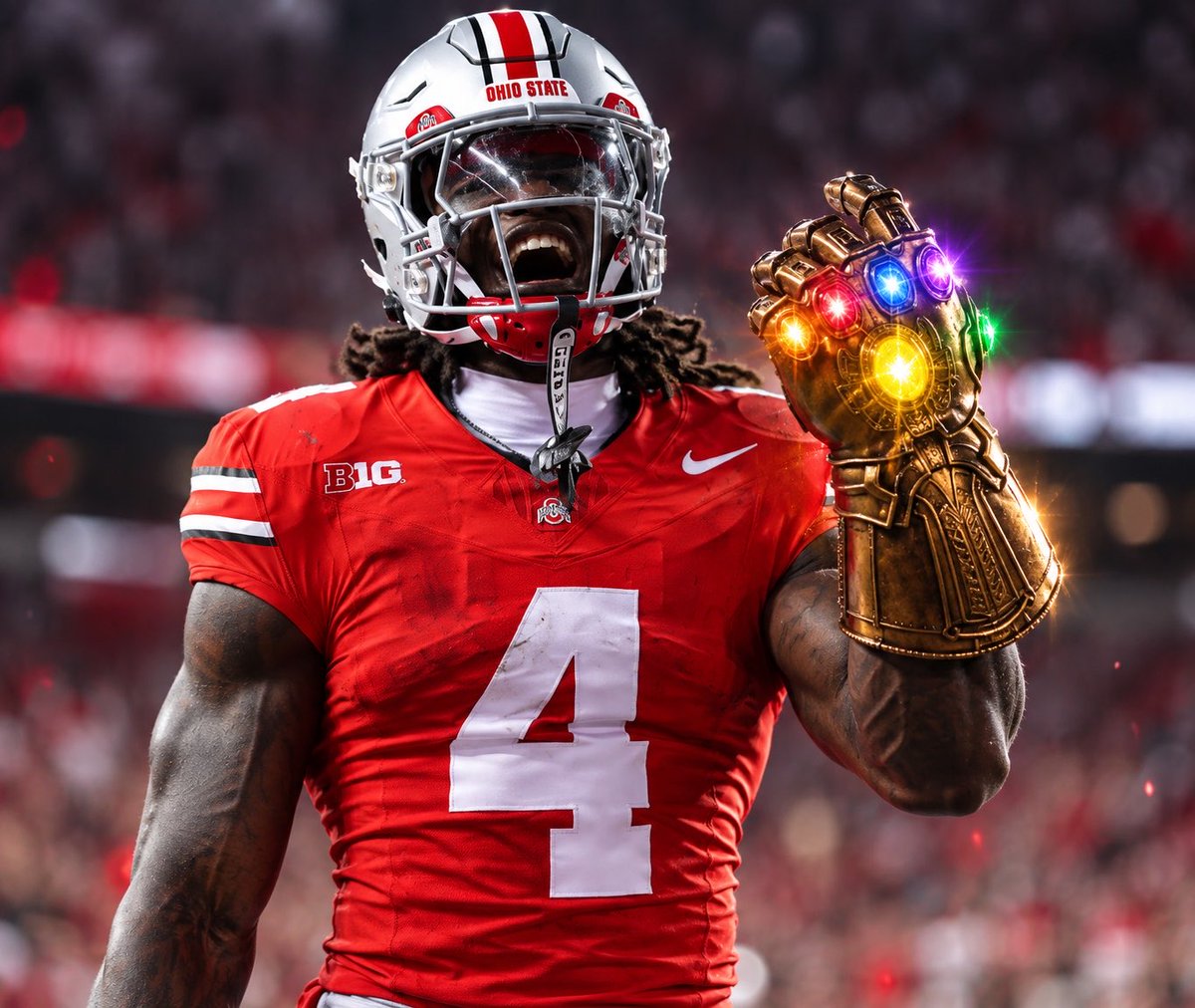 DriveTheLanePod's tweet photo. JEREMIAH SMITH IS INEVITABLE 

TOUCHDOWN FOR 4️⃣

NOW TIED FOR MOST IN OHIO STATE HISTORY https://t.co/TuAjFlPS3Z