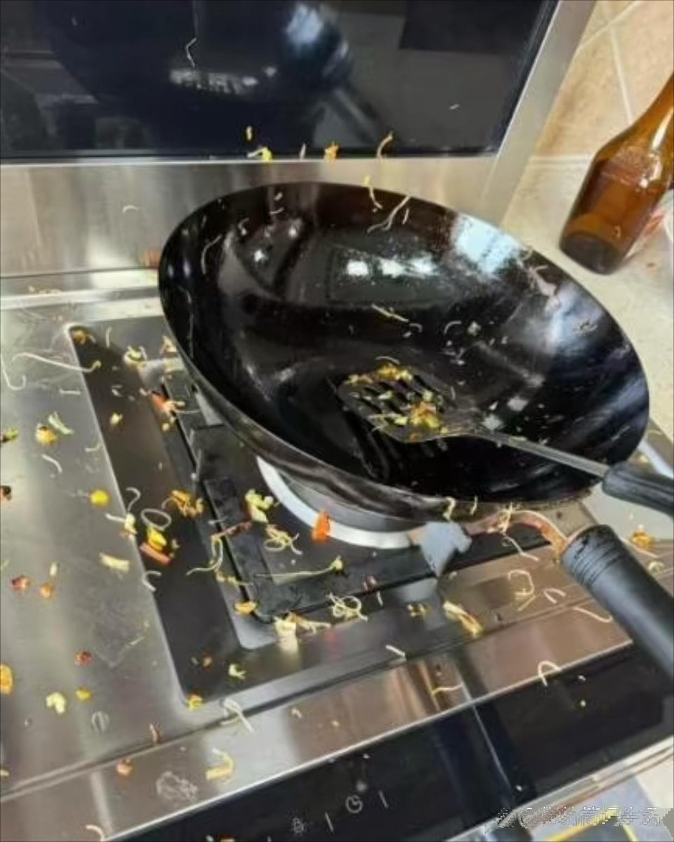 IveyReadotu's tweet photo. I was accidentally tossed, fried, covered, and got my spine burned in this chaotic little kitchen incident! https://t.co/M4TfhI84nq