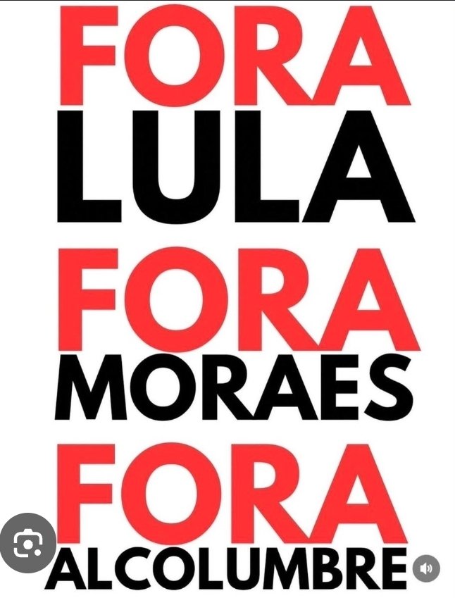 Alberto99266325's tweet photo. @ggreenwald #ForaLula #ForaMoraes #ForaPT #ForaAlcolumbre #ForaGilmar #LulaNuncaMais #Estadão #Folha #OGlobo #Poder360 #metrópoles @STF_oficial #veja #UOL #G1 #JN #TVI #SIC #Expresso #Público #RTP #bbc #nytimes #Clarín #Bild #DW #Repubblica #ElPais #LeMonde #Guardian #AP https://t.co/mT6OEvauPS