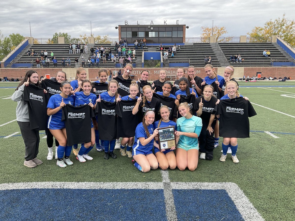 IMACMN's tweet photo. Congrats to @Blake_Bears_Ath Blake girls soccer team for capturing the @IMACMN CONFERENCE CHAMPIONSHIP TODAY!  Way to go girls. @BlakeGSoccer https://t.co/k0i3y33tI6