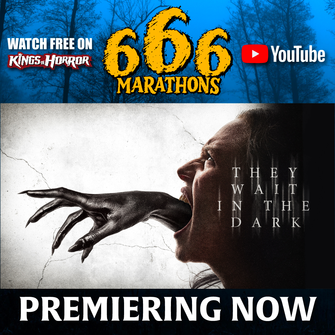 KingsofHorror's tweet photo. 🏚️🎃 SURPRISE!

Our SECOND MYSTERY MOVIE is...

THEY WAIT IN THE DARK!

She's escaping her past. Unfortunately, her new home is HAUNTED.

🔴 PREMIERING NOW!

▶️ https://t.co/cuXiyBHzrG

🌲 One final movie tonight!

#KingsOfHorror #666Marathons https://t.co/uIQl52u25U