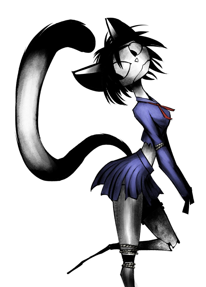 KariMiztochli's tweet photo. Scarewcrow cat https://t.co/dx7g8TmbOc