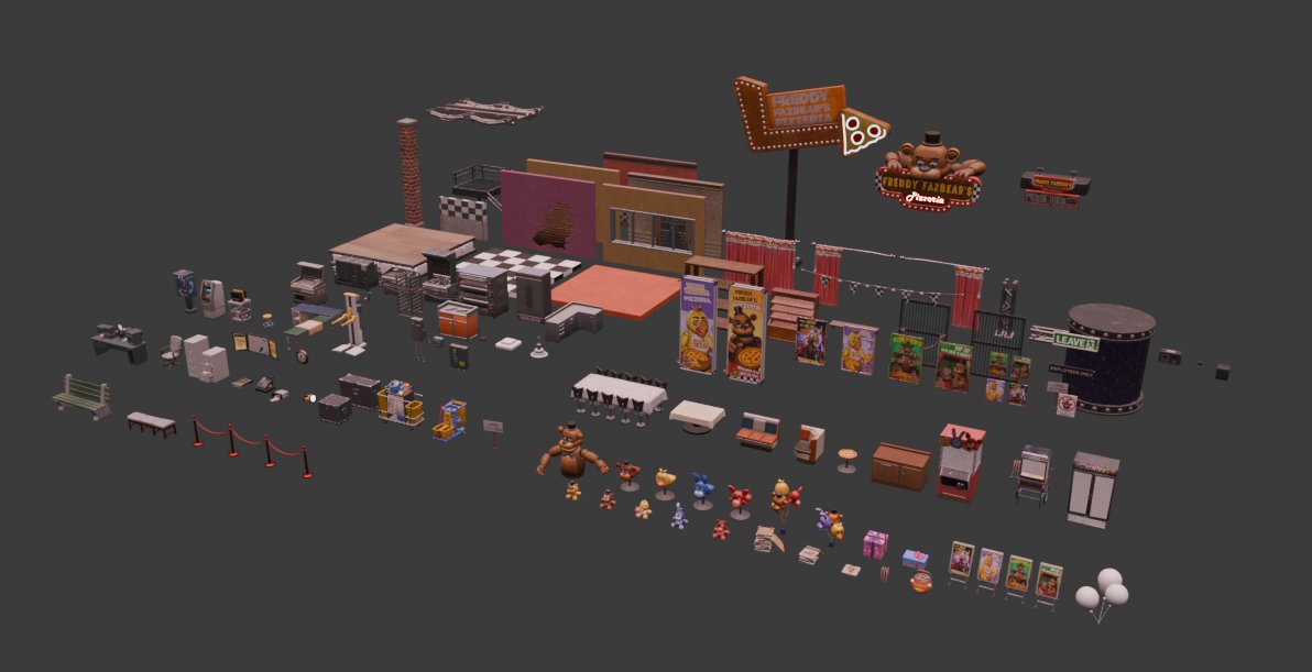 lunahhz's tweet photo. saw a lot of people having issues trying to get it, so i ported the fnaf poi for blender/3d artists. no need to credit me 🐻🐰

(didnt texture anything, just got the location. both are blender files)
FNAF Pizzaria -https://t.co/tsJDjWw2tq

FNAF props -
https://t.co/IRu8Q93GMt https://t.co/lbiiVeE21Z