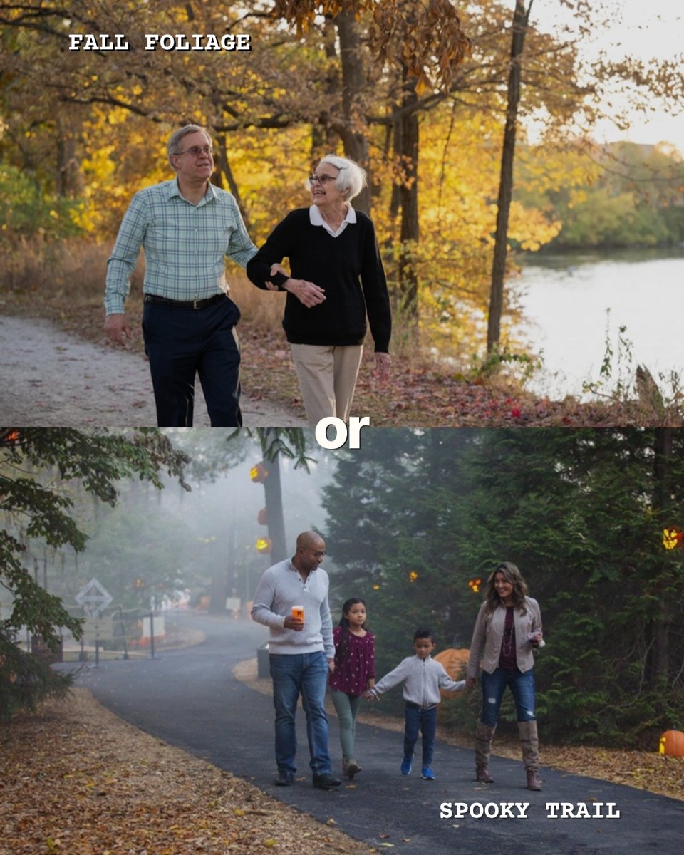 VisitIndy's tweet photo. Which Indy fall are you? 🍂🎃

Cozy coffee runs, scenic park days and fall foliage OR pumpkins, costumes and Halloween nights?

Whatever your fall vibe, Indy has something for you. 👀

#VisitIndy #FallInIndy #Indianapolis https://t.co/oYIUvjoS15