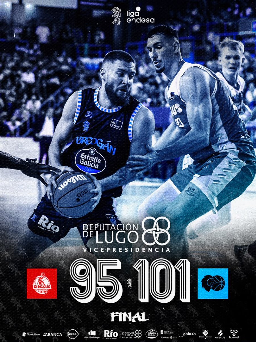 CBBreogan's tweet photo. FINAL!
Segunda Vitoria!! 
Parabéns equipo!!

🔴 @BasquetManresa 9️⃣5️⃣

🩵 RÍO BREOGÁN 1️⃣0️⃣1️⃣

#ForzaBreo https://t.co/5qVS6E1RaC