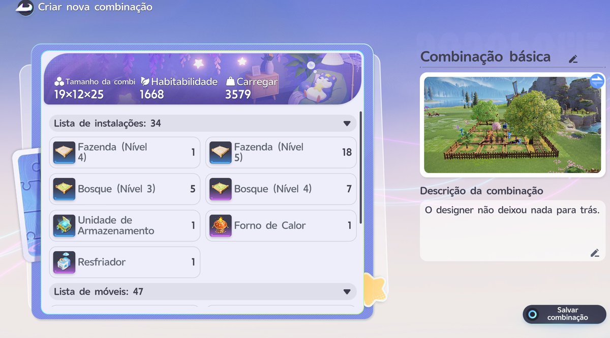 coelhie's tweet photo. como crio o código da minha fazendinha? #aniimo 🧺💐

. só dá pra criar código por areas, então separa sua fazendinha em areas pra selecionar certinho!!

vai no modo construção (7) > seleciona tudo daquela area (f1) (dá pra selecionar um por um também) > salvar combinação (V) > vai abrir uma janela (você pode tirar foto se quiser pra ficar de "capa") > salvar combinação e ta-da