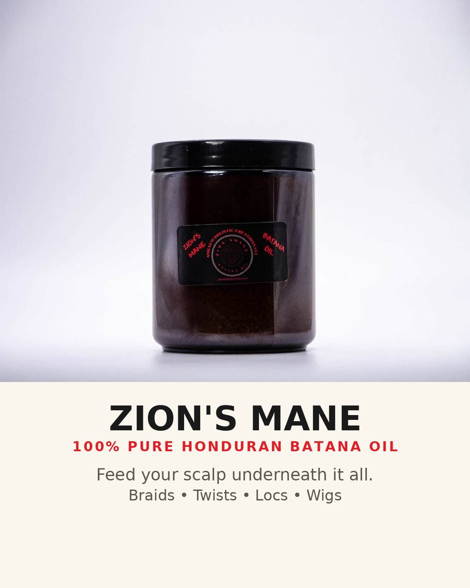 AMEXEMHOLISTICS's tweet photo. Braids in. Breakage out. ๐ช๐พ Zion's Mane Batana Oil ๐ฟ โ pure Honduras heat ๐ญ๐ณ for underneath braids, twists, locs & wigs. Nourishes scalp ๐ง, seals moisture, reduces breakage โ๏ธ, supports edges & growth ๐ฑ. Comment 'BATANA' ๐ฌ #BatanaOil #ProtectiveStyles #NaturalHair #HairGrowth https://t.co/KcLNFsRgNl