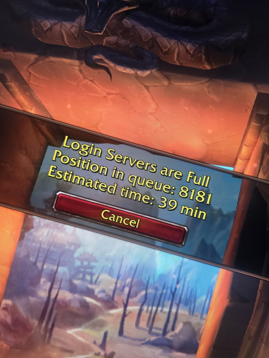 SamsonTaylor's tweet photo. Blizzard kicks me out of game, to log back in to this seconds later... and the time is only going up https://t.co/sdmSHa6IS2