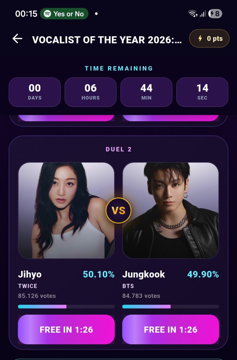 ABCDEFGHI_JKsun's tweet photo. MUSIC 💠 MUNDIAL 

Vocalist of the year 🎤

Guys, there are 6️⃣ hours left in this round. Please vote on the website and in the app. We’ve almost caught up with our rival—we just need one final push. Watch all the ads in the app please 🙏 😘

https://t.co/NVp8zhKsEo https://t.co/ehrubRNXOh