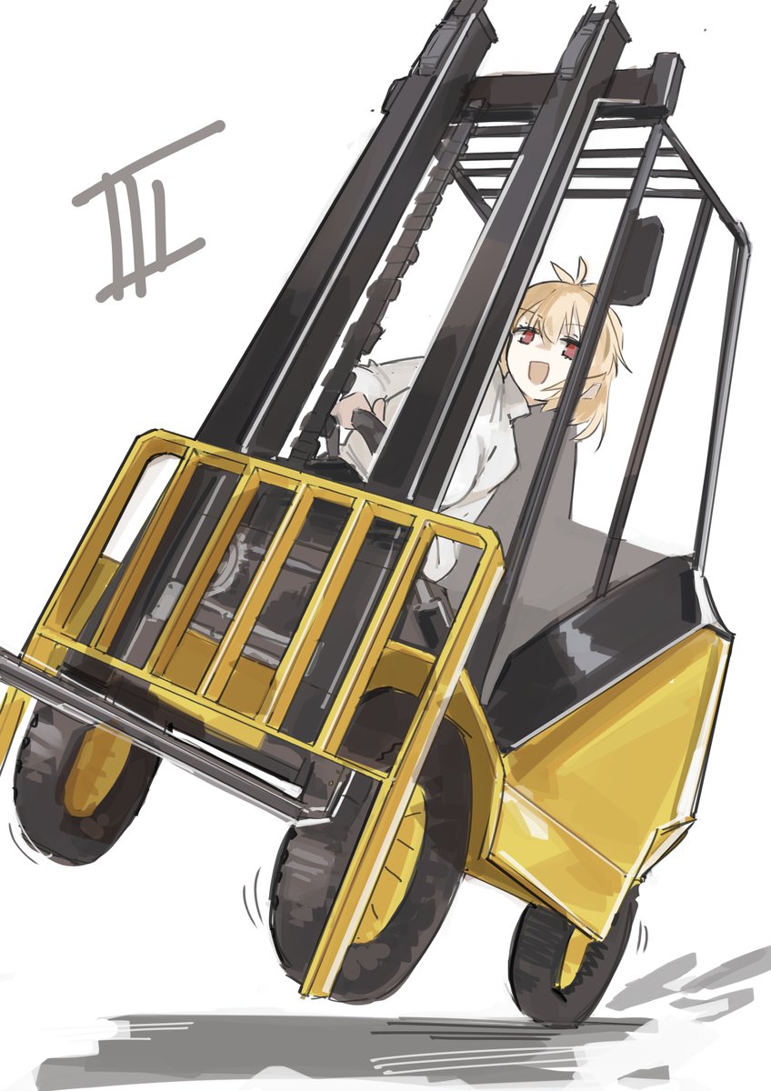 Jonyeld's tweet photo. She's not forklift certified https://t.co/skD6SHQeuU