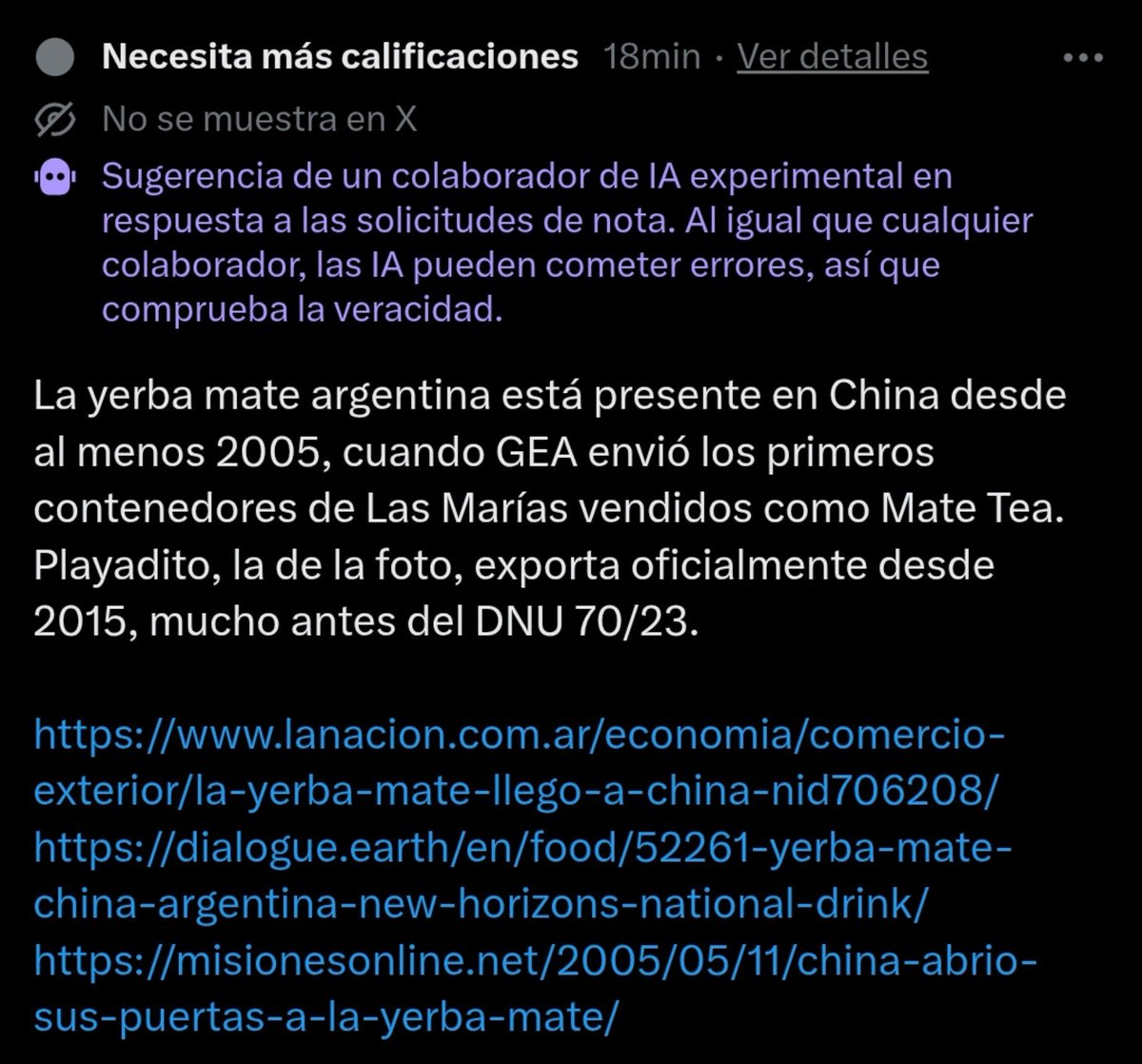 rquiroga777's tweet photo. Destruido por la nota de la comunidad ☠️ https://t.co/Stq3BuoQg1