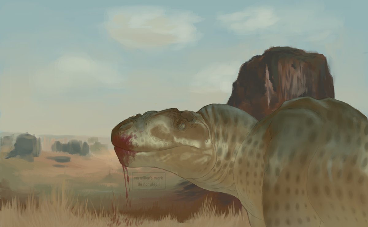 TotallyNotVermi's tweet photo. One of my favorite pieces
#paleoart #art #krita https://t.co/xg8P0QsVZG