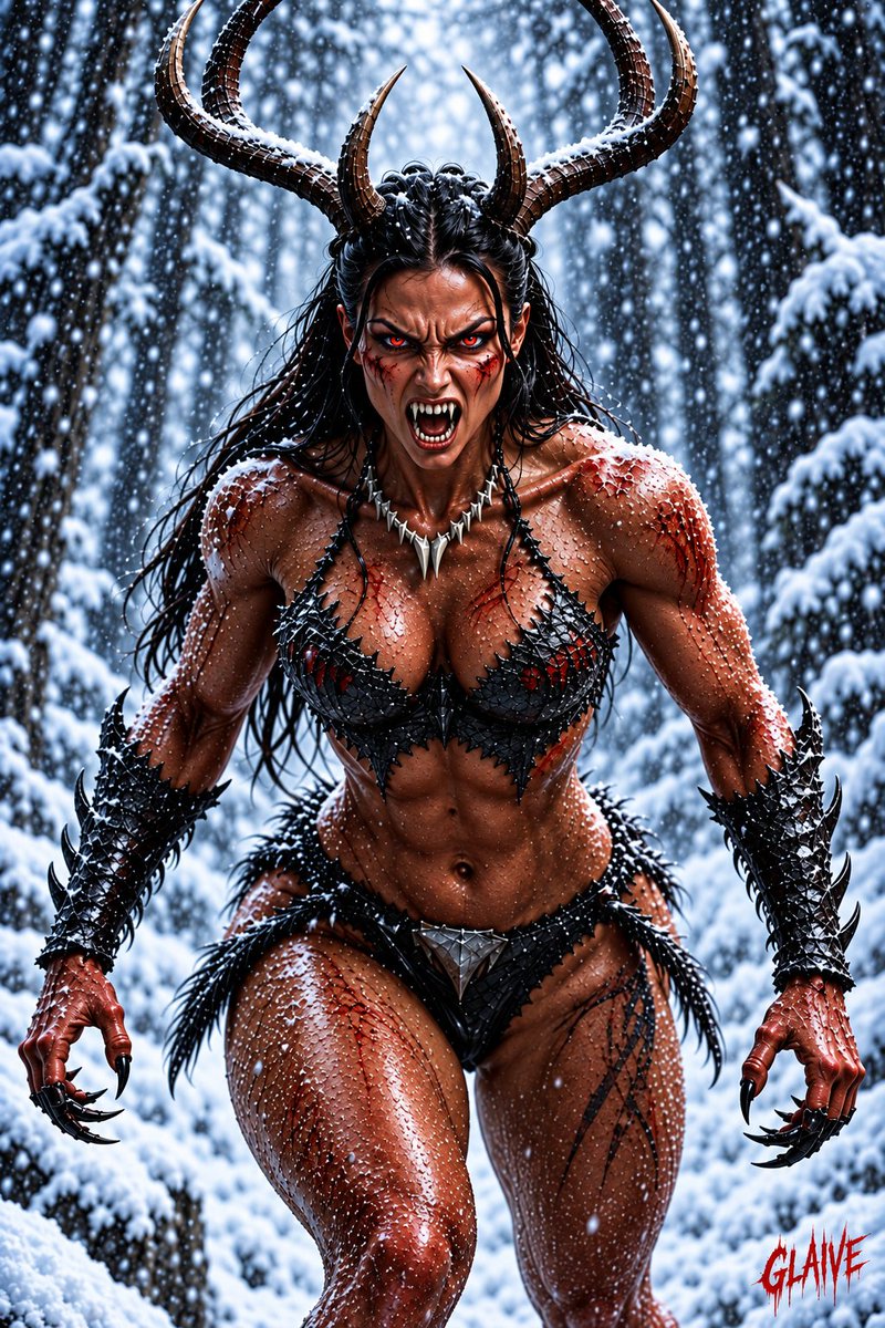 GLAIVE2849's tweet photo. Digital AI Dark Art: Demonic Antlered Huntress Alternate Creation, Full poster size 2:3, 24X36, 300ppi, 7200X10800 Pixels, Digital Download available for sale with this Link: https://t.co/pYjxQDLE6l 
#Demonic #Huntress https://t.co/HRvMdkKUwJ