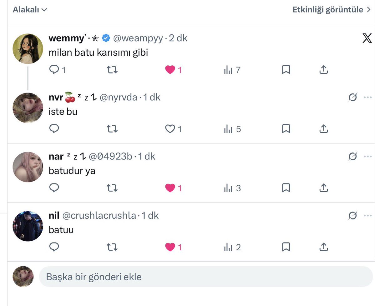 nyvrda's tweet photo. gercekten batus myum🫰🏻 https://t.co/a9NevTwBGf