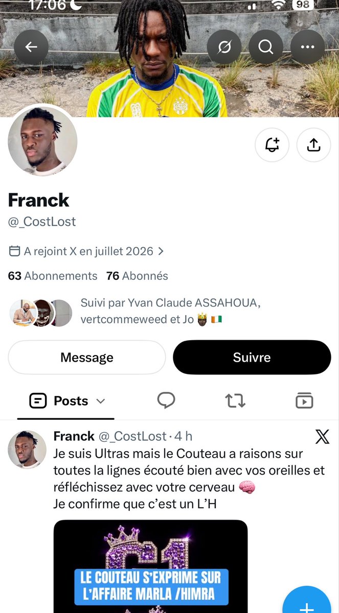 LORD77714936643's tweet photo. 🚨🚨Ce compte 

N’EST PAS LE MIENS 

C’est JESUS D’AGIR qui est derrière le compte 
Il y’a 2 jours mon compte Twitter a sauter j’ai pu le récupérer et j’ai reçu plein d’alerte a propos de ça , 

Je tiens a me désengager de tout les propos de cet individu, 

En attendant je vous demande d’être vigilant et de signaler le compte du concerné merci.