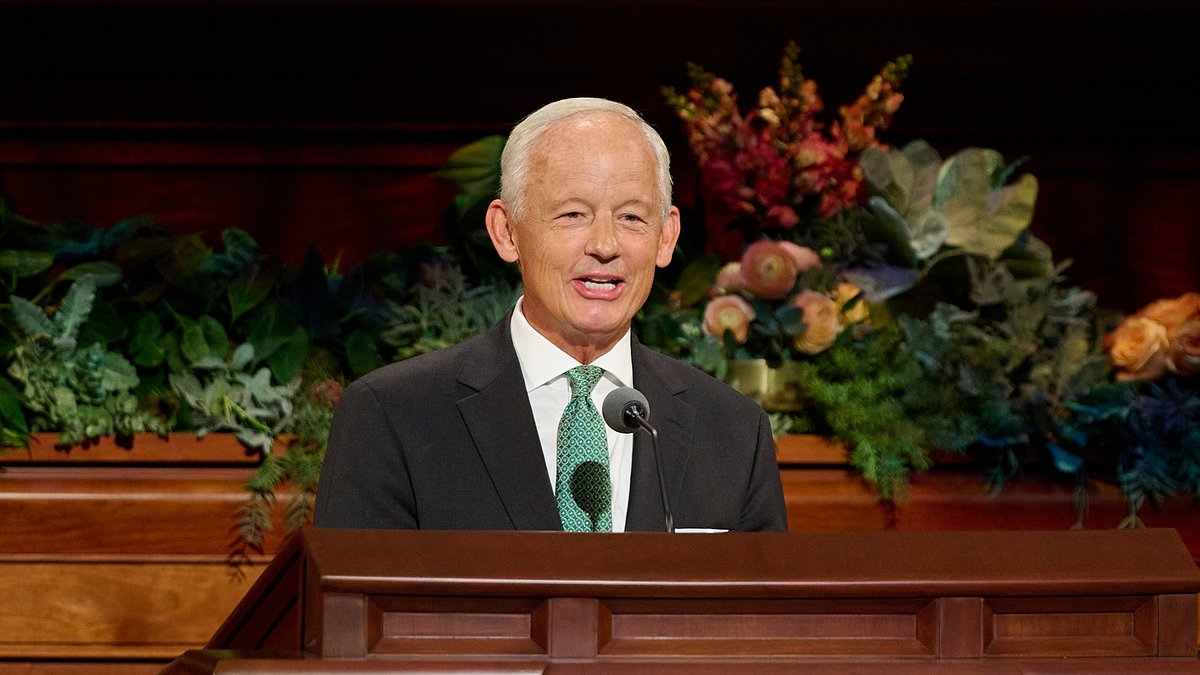 Ch_JesusChrist's tweet photo. "The Redeemer rescues not by shortening our course but by helping us lengthen our stride."  

—Elder Michael A. Dunn   
#GeneralConference 

https://t.co/5gTYVfvH0t https://t.co/1GDlsfc4hR